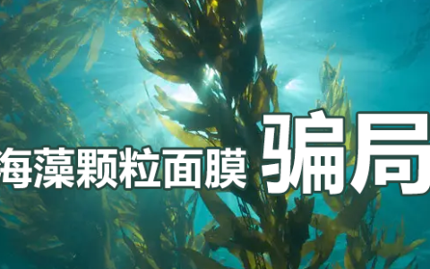 海藻颗粒面膜骗局